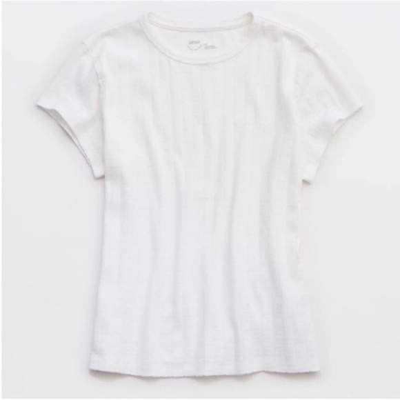 Aerie Pointelle Vintage T-Shirt - Picture 4 of 7